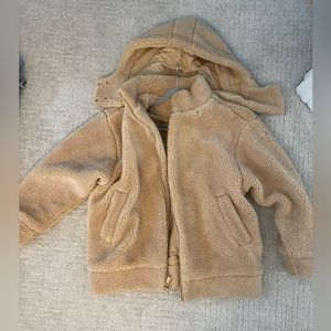 ALO YOGA WOMEN’S TAN SHERPA JACKET- SIZE S